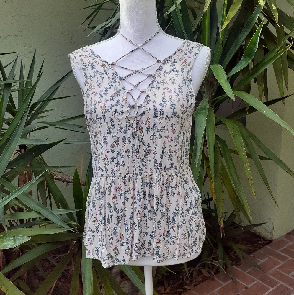 Multi-way Floral Tank Top